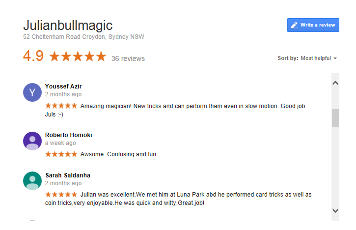 magician hire reviews
